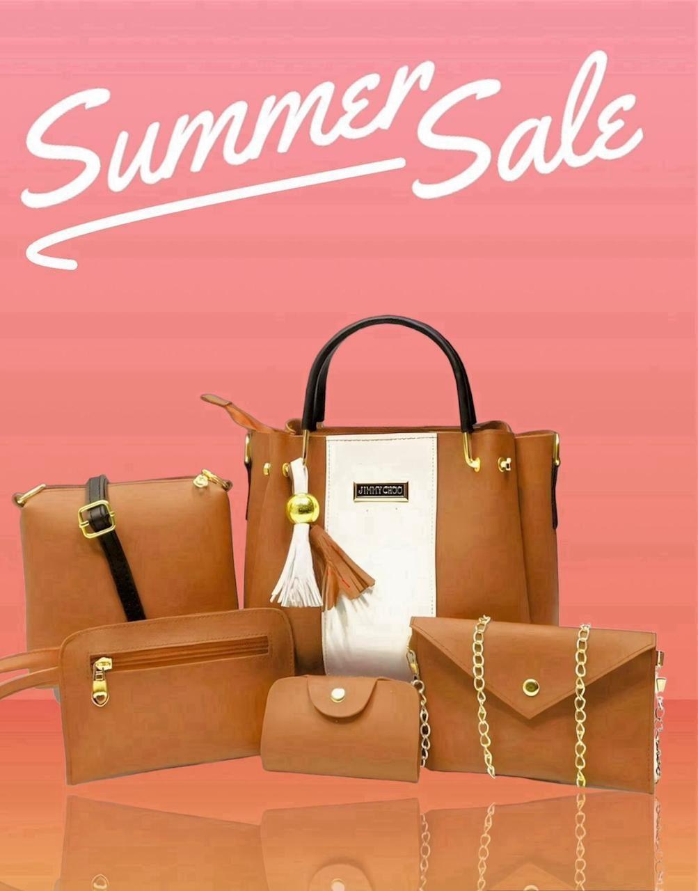 5-Piece Premium Women's Handbag Set – Stylish Tote Bag, Crossbody Bag, Clutch, Wallet & Coin Purse