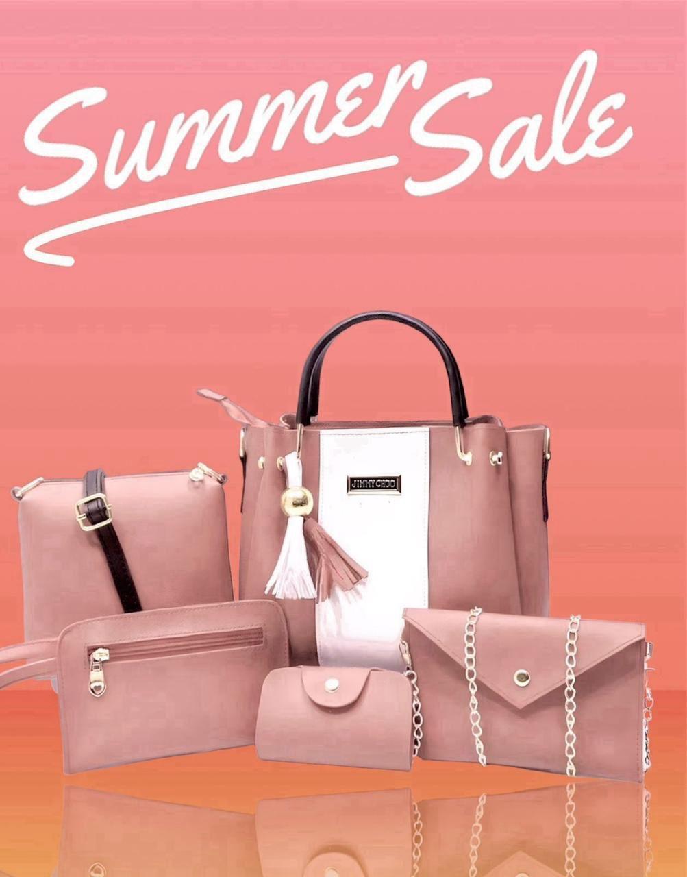 5-Piece Premium Women's Handbag Set – Stylish Tote Bag, Crossbody Bag, Clutch, Wallet & Coin Purse